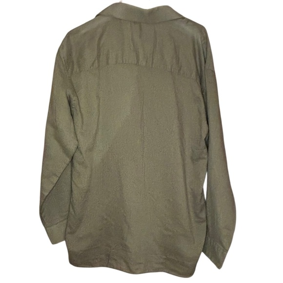 Kenneth Cole Reaction Olive Casual Button-Down Shirt - Picture 2 of 4